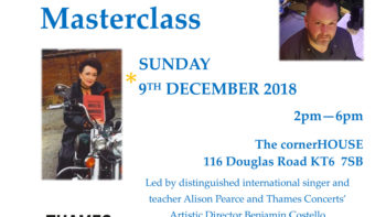 Sunday 9 December 2018Student Singers’ Masterclass Sunday 9 December 2018Student Singers’ Masterclass